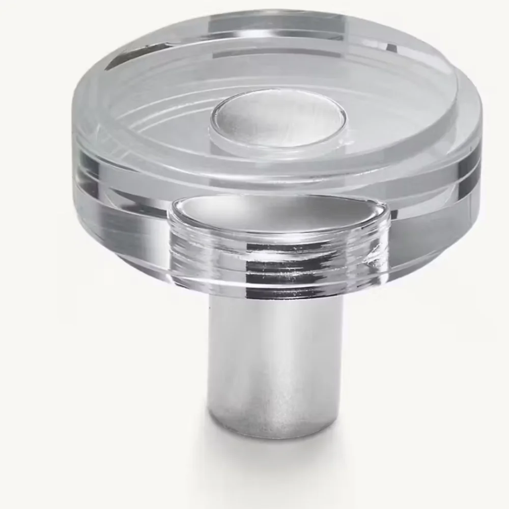 Restoration Hardware Lambeth Smooth Crystal 1.25 inch Knob NWT
